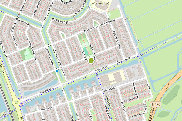 Ambulance-melding op Corry Besselingplantsoen, Pijnacker op 7 mei, kaart-overzicht