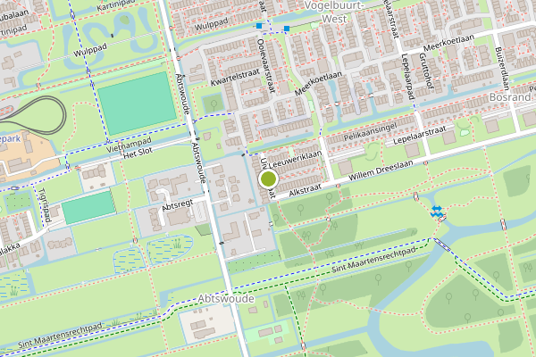 Ambulance-melding op Uiverstraat, Delft op 7 mei, kaart-overzicht