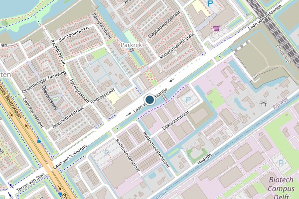 Politie-melding op Laan van 't Haantje, Rijswijk op 30 juni, kaart-overzicht