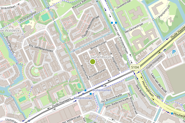Ambulance-melding op Plantentuinen, Den Haag op 30 juni, kaart-overzicht