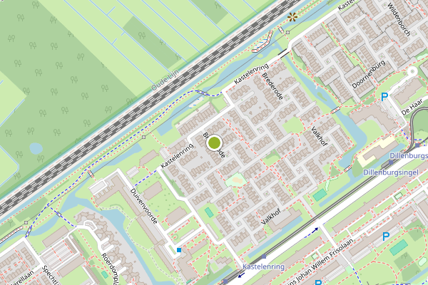 Ambulance-melding op Brederode, Leidschendam op 30 juni, kaart-overzicht