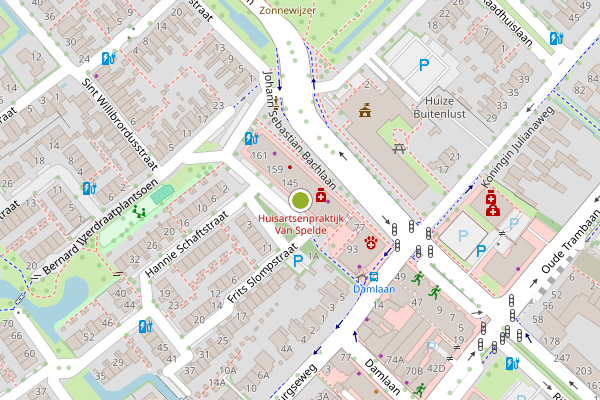 Ambulance-melding op Verzetsheldenstraat, Leidschendam op 30 juni, kaart-overzicht
