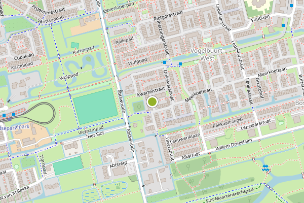 Ambulance-melding op Zwaluwstraat, Delft op 30 juni, kaart-overzicht
