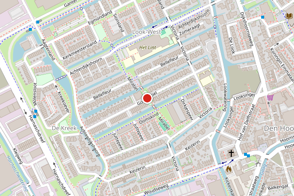 Brandweer-melding op Goudappel, Den Hoorn ZH op 30 juni, kaart-overzicht