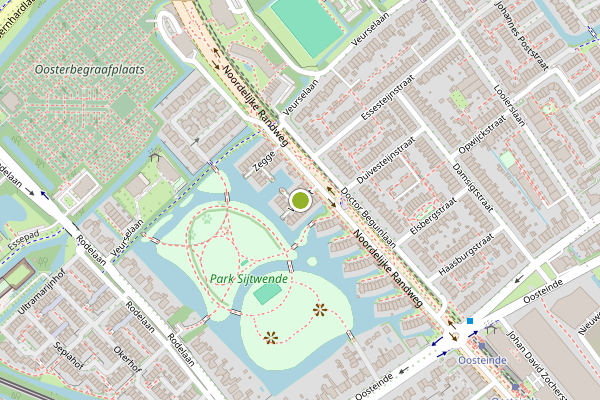 Ambulance-melding op Verlaat, Voorburg op 1 juli, kaart-overzicht