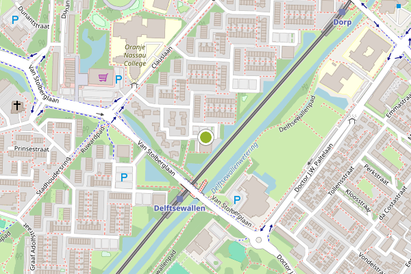 Ambulance-melding op Johan Willem Frisostraat, Zoetermeer op 1 juli, kaart-overzicht