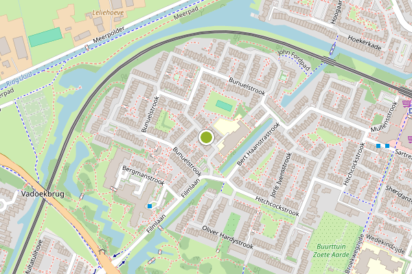 Ambulance-melding op Rene Clairstrook, Zoetermeer op 1 juli, kaart-overzicht