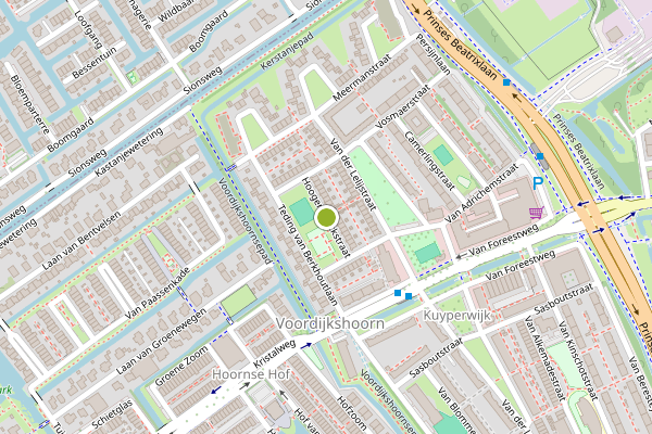 Ambulance-melding op Hoogenhouckstraat, Delft op 1 juli, kaart-overzicht