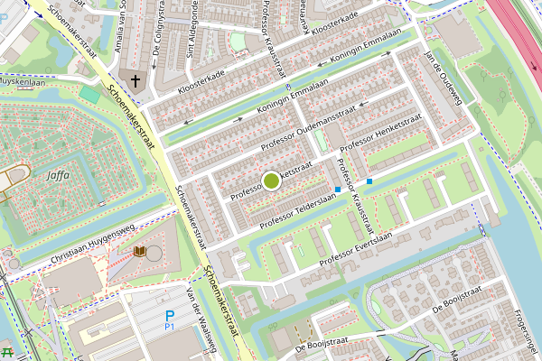 Ambulance-melding op Prof. Henketstraat, Delft op 1 juli, kaart-overzicht