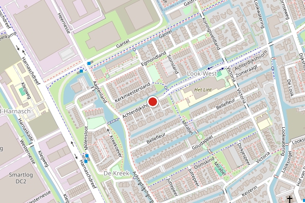Brandweer-melding op Achterdijkshoorn, Den Hoorn ZH op 1 juli, kaart-overzicht
