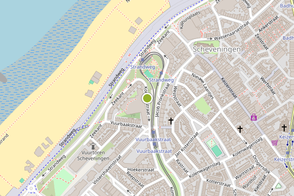 Ambulance-melding op Kompasstraat, Den Haag op 2 juli, kaart-overzicht