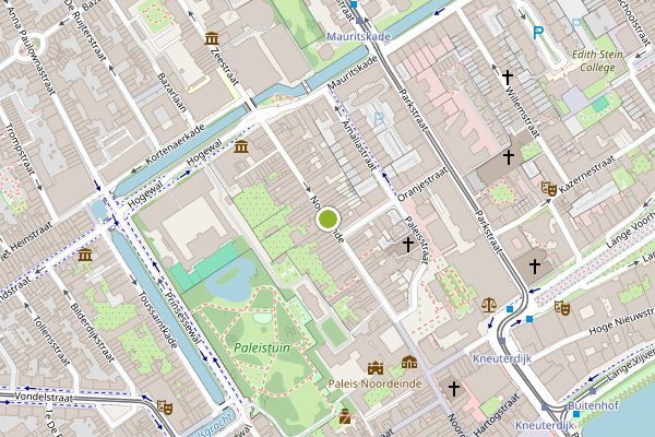 Ambulance-melding op Noordeinde, Den Haag op 2 juli, kaart-overzicht