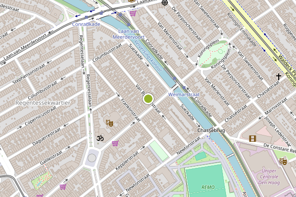 Ambulance-melding op Van Bylandtstraat, Den Haag op 2 juli, kaart-overzicht