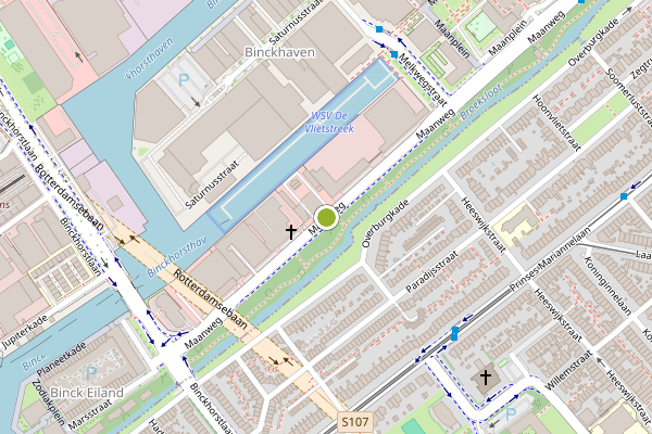 Ambulance-melding op Maanweg, Den Haag op 2 juli, kaart-overzicht