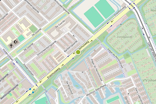 Ambulance-melding op Erasmusweg, Den Haag op 2 juli, kaart-overzicht
