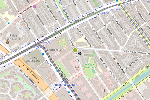 Ambulance-melding op Louise Henriettestraat, Den Haag op 2 juli, kaart-overzicht