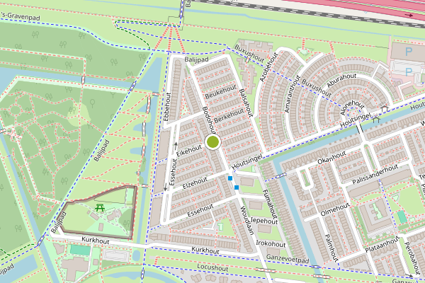 Ambulance-melding op Eikehout, Zoetermeer op 1 juli, kaart-overzicht