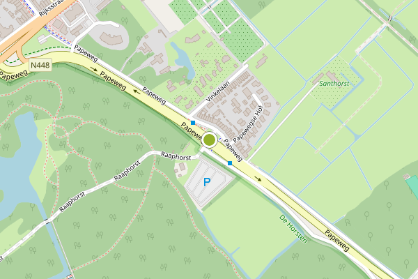 Ambulance-melding op Papeweg, Wassenaar op 1 juli, kaart-overzicht