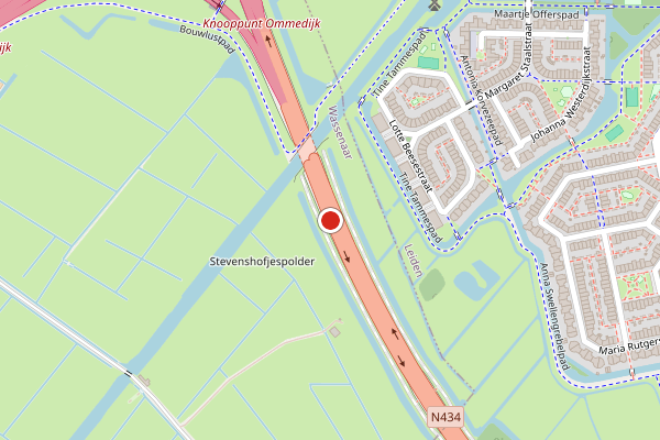 Brandweer-melding op Wassenaar op 1 juli, kaart-overzicht