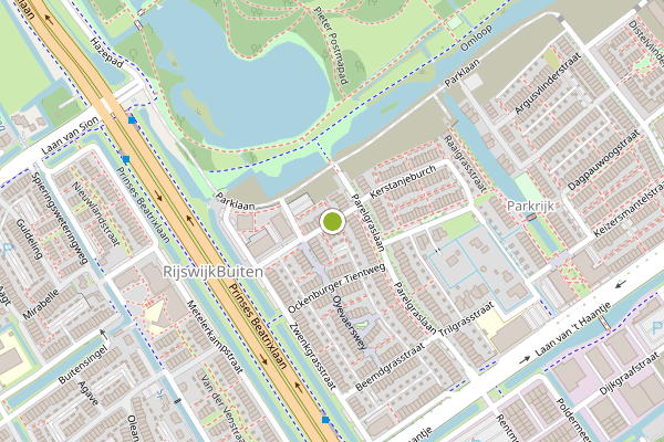 Ambulance-melding op Kamgrasstraat, Rijswijk op 2 juli, kaart-overzicht