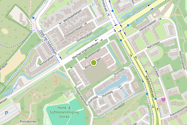 Ambulance-melding op Binnenklingen, Den Haag op 2 juli, kaart-overzicht