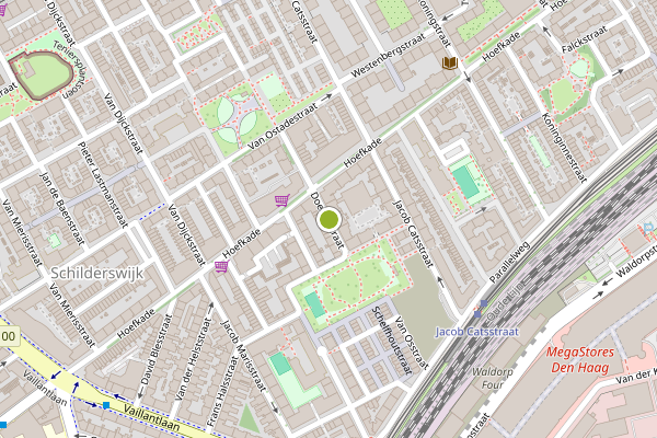Ambulance-melding op Doedijnstraat, Den Haag op 2 juli, kaart-overzicht