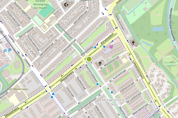 Ambulance-melding op Maartensdijklaan, Den Haag op 2 juli, kaart-overzicht