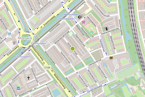 Ambulance-melding op Verwoldestraat, Den Haag op 2 juli, kaart-overzicht