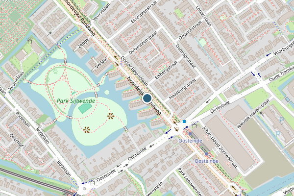 Politie-melding op Voorburg op 2 juli, kaart-overzicht