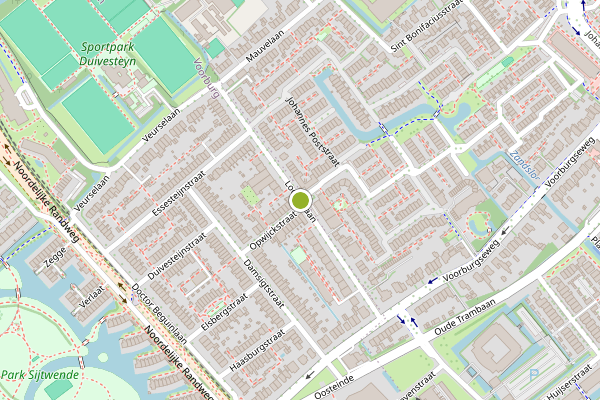 Ambulance-melding op Looierslaan, Voorburg op 2 juli, kaart-overzicht