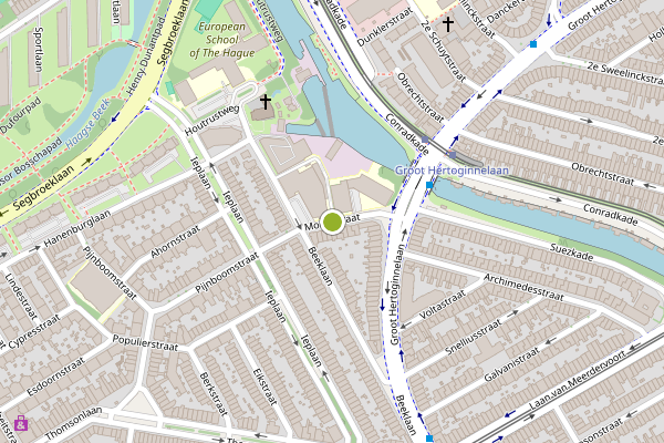 Ambulance-melding op Morsestraat, Den Haag op 7 mei, kaart-overzicht