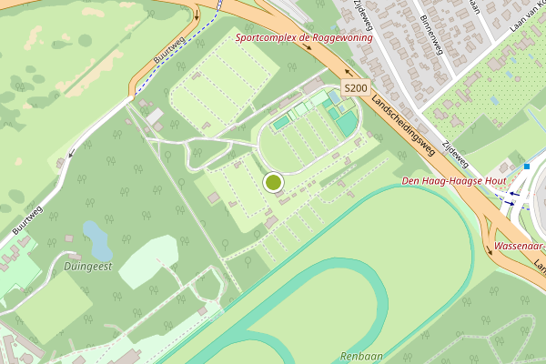 Ambulance-melding op Buurtweg, Wassenaar op 2 juli, kaart-overzicht