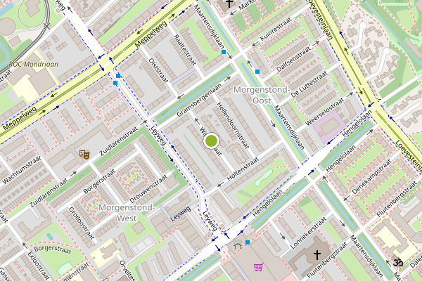Ambulance-melding op Wijhestraat, Den Haag op 7 mei, kaart-overzicht