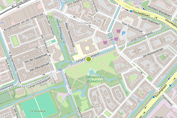 Ambulance-melding op Lange Houtwegpad, Den Haag op 7 mei, kaart-overzicht