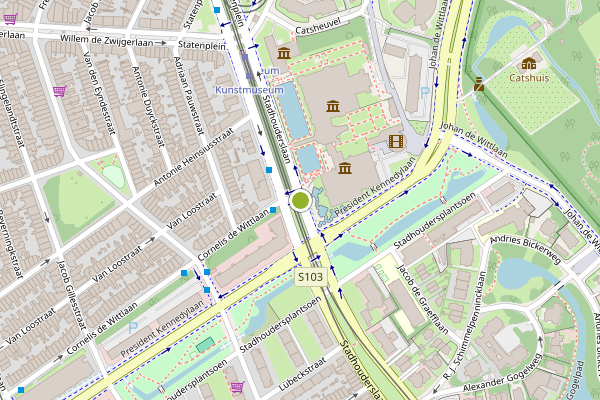 Ambulance-melding op Stadhouderslaan, Den Haag op 7 mei, kaart-overzicht