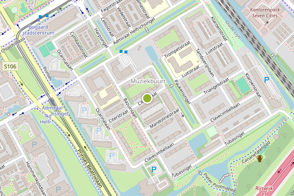 Ambulance-melding op Citerstraat, Rijswijk op 7 mei, kaart-overzicht