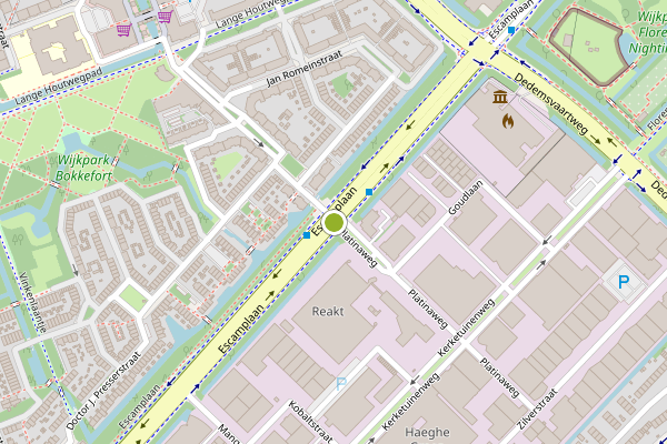 Ambulance-melding op Escamplaan, Den Haag op 2 juli, kaart-overzicht