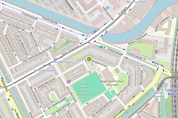 Ambulance-melding op Rederijkerstraat, Den Haag op 2 juli, kaart-overzicht