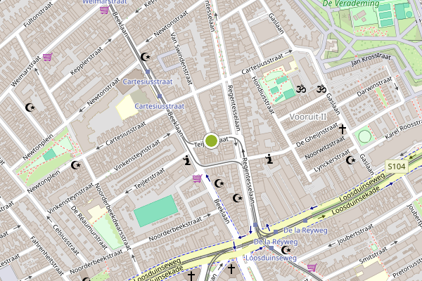 Ambulance-melding op Teijlerstraat, Den Haag op 2 juli, kaart-overzicht