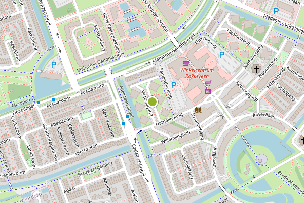 Ambulance-melding op Victoriagang, Zoetermeer op 7 mei, kaart-overzicht