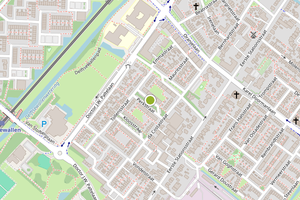 Ambulance-melding op Perkstraat, Zoetermeer op 2 juli, kaart-overzicht