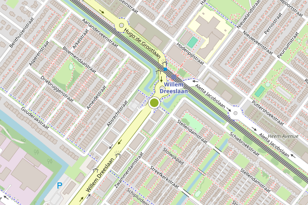 Ambulance-melding op Willem Dreeslaan, Zoetermeer op 2 juli, kaart-overzicht