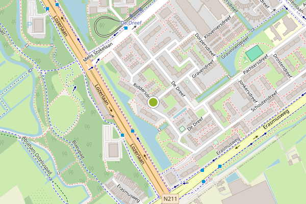 Ambulance-melding op Riddersdreef, Den Haag op 3 juli, kaart-overzicht
