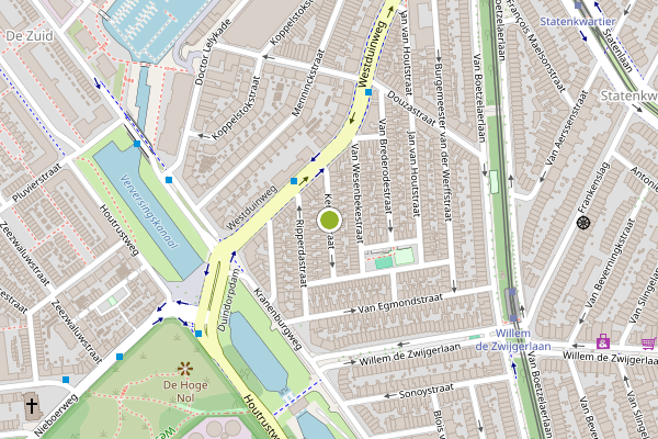Ambulance-melding op Kenaustraat, Den Haag op 3 juli, kaart-overzicht