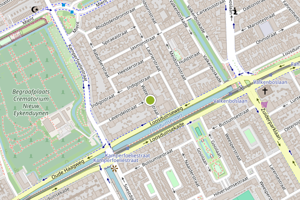 Ambulance-melding op Watervlierstraat, Den Haag op 3 juli, kaart-overzicht