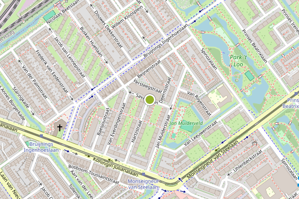 Ambulance-melding op Savallelaan, Voorburg op 3 juli, kaart-overzicht