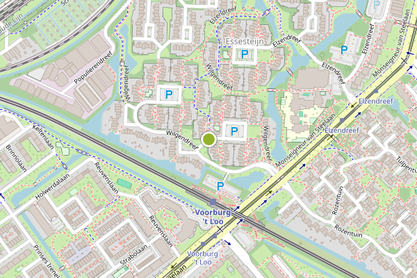 Ambulance-melding op Wilgendreef, Voorburg op 3 juli, kaart-overzicht