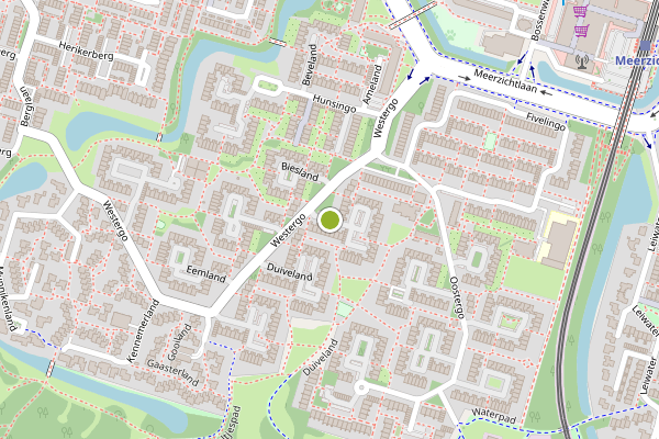 Ambulance-melding op Collinsland, Zoetermeer op 3 juli, kaart-overzicht