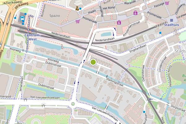 Ambulance-melding op Vlamingstraat, Zoetermeer op 3 juli, kaart-overzicht