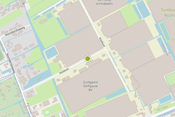 Ambulance-melding op Kooltuin, Delfgauw op 3 juli, kaart-overzicht